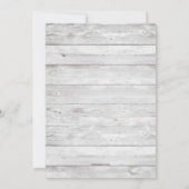 カントリー素朴ウエスタンブーツヴィンテージHensパーティー 招待状 (裏面)