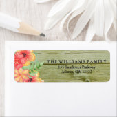 カントリー素朴ウッドウォーターカラー植物性フローラ ラベル (インサイチュ)