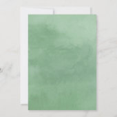 カントリー素朴ウッドウォーター色フローラベビーシャワー 招待状 (裏面)