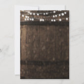 カントリー素朴ウッドバレル結婚式招待状 招待状 (裏面)