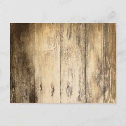 カントリー素朴ウッドバーンウェディングの日付を保存 案内ポストカード (裏面)