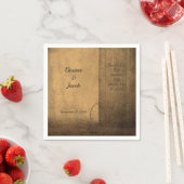 カントリー素朴ウッドバーンヴィンテージウェスタン結婚ズ スタンダードカクテルナプキン (インサイチュ)