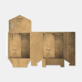 カントリー素朴ウッドバーンヴィンテージウェスタン結婚ズ フェイバーボックス (折り畳みなし)