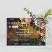 カントリー素朴ウッドフローラ結婚の駆け落ち 案内状 (スタンド正面)