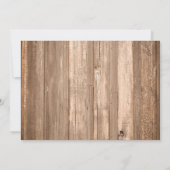 カントリー素朴ウッドモノグラムブランチ日付の保存 セーブザデート (裏面)