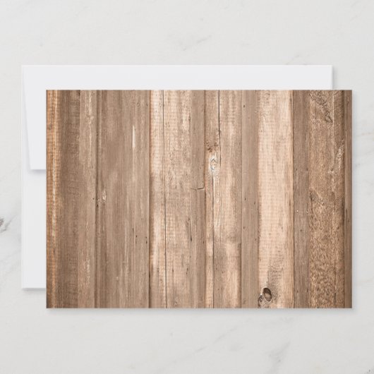 カントリー素朴ウッドモノグラムブランチ日付の保存 セーブザデート (裏面)