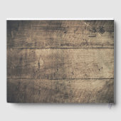 カントリー素朴ウッドラブロープズ結婚ゲストブック ゲストブック (裏面)