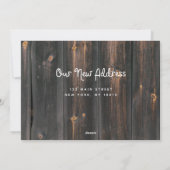 カントリー素朴ウッド初めてのクリスマスニューホーム シーズンカード (裏面)