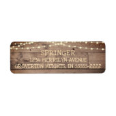 カントリー素朴ウッド妖精のストリングライト ラベル (正面)