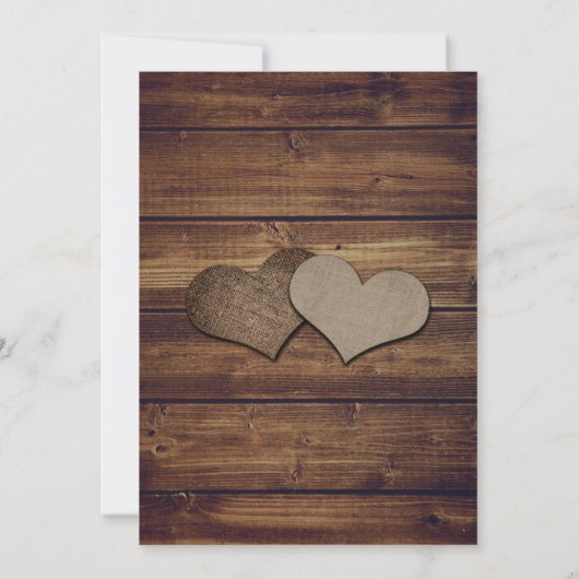 カントリー素朴ウッド海軍ブルーサンフラワー結婚ズ 招待状 (裏面)