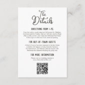 カントリー素朴ウッド秋ファームズ結婚詳細 エンクロージャーカード (正面)