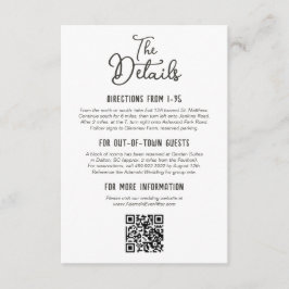 カントリー素朴ウッド秋ファームズ結婚詳細 エンクロージャーカード