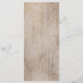 カントリー素朴ウッド結婚ズ メニュー (裏面)