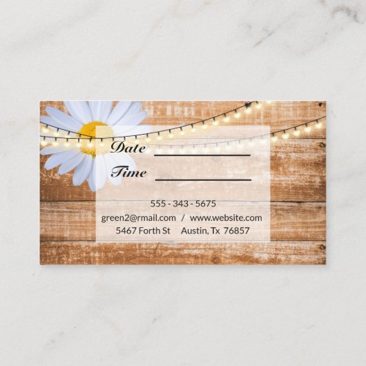 カントリー素朴ウッド美容師ライトヴィンテージ 名刺 (裏面)