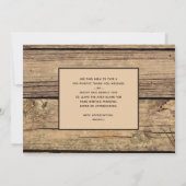 カントリー素朴ウッド3写真卒業 サンキューカード (裏面)