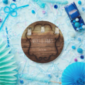 カントリー素朴ウッド&ライトメイスンジャーズ結婚ズ ペーパープレート (パーティー)