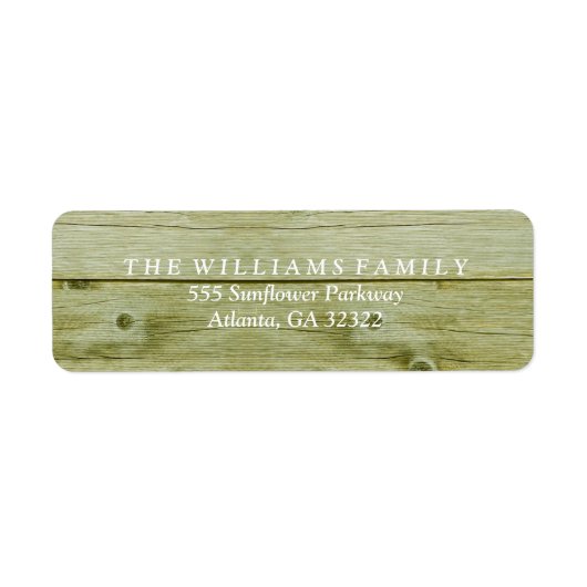 カントリー素朴ウッド ラベル (正面)