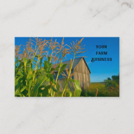 カントリー素朴オールドバーンブルーグリーンファーム 名刺