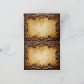 カントリー素朴カウボーイウェスタン結婚ズ サンキューカード (内部)