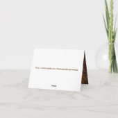 カントリー素朴カウボーイウェスタン結婚ズ サンキューカード (裏面)