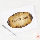 カントリー素朴カウボーイウェスタン結婚ズ 楕円形シール (封筒)