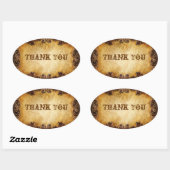 カントリー素朴カウボーイウェスタン結婚ズ 楕円形シール (シート)