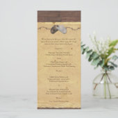 カントリー素朴カウボーイハットバーベッドワイヤ結婚のメニュー メニュー (スタンド正面)