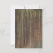 カントリー素朴カウボーイブーツウェディングRSVP 出欠カード (裏面)