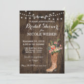 カントリー素朴カウボーイブーツブライダルシャワー招待状 招待状 (スタンド正面)