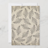 カントリー素朴カウボーイブーツ婚約パーティ 招待状 (裏面)