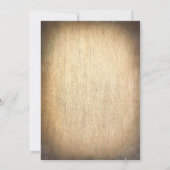 カントリー素朴カウボーイブーツ婚約パーティ 招待状 (裏面)