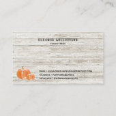 カントリー素朴カンプキンファームハウスウッドビジネスカー 名刺 (裏面)