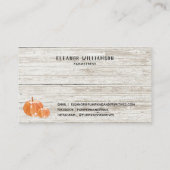 カントリー素朴カンプキンファームハウスウッド 名刺 (裏面)