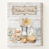 カントリー素朴キッチンベーキング器具レシピ本 ノートブック (裏面)