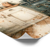 カントリー素朴キッチン4 ポスター (角)