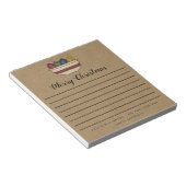 カントリー素朴キャンドルクラフトメリークリスマス ノートパッド (アングル)