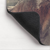 カントリー素朴クォーターホースモノグラム名イニシャル マウスパッド (コーナー)