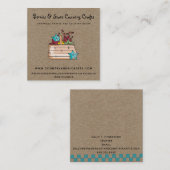 カントリー素朴クラフト初期のクラフト スクエア名刺 (正面/裏面)