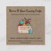 カントリー素朴クラフト初期のクラフト スクエア名刺 (正面)