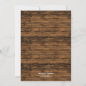 カントリー素朴クリスマスディナーパーティの招待状 招待状 (裏面)