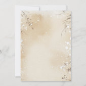 カントリー素朴クリスマスパーティの招待状 招待状 (裏面)