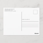 カントリー素朴クリスマスホリデーパーティー招待状 ポストカード (裏面)