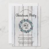 カントリー素朴クリスマスホリデーパーティー招待状 招待状 (正面)