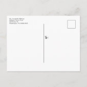 カントリー素朴クリスマスホリデーパーティー招待状 案内ポストカード (裏面)