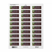 カントリー素朴クリスマス差出人住所 ラベル (フルシート)