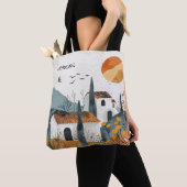 カントリー素朴サイドアートエステティックコテージコア、エコ トートバッグ (クローズアップ)