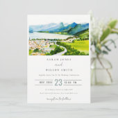 カントリー素朴サイドレイクビレッジランドスケー結婚ズ 招待状 (スタンド正面)