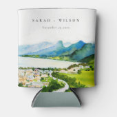 カントリー素朴サイドレイクビレッジランドスケー結婚ズ 缶クーラー (正面)