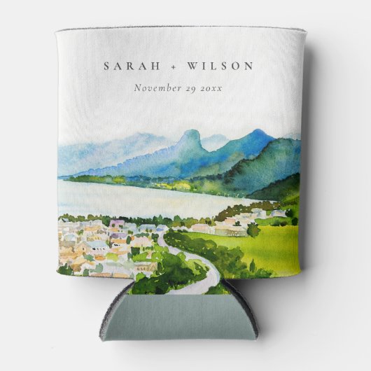 カントリー素朴サイドレイクビレッジランドスケー結婚ズ 缶クーラー (正面)