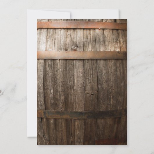 カントリー素朴サプライズ誕生日パーティー 招待状 (裏面)